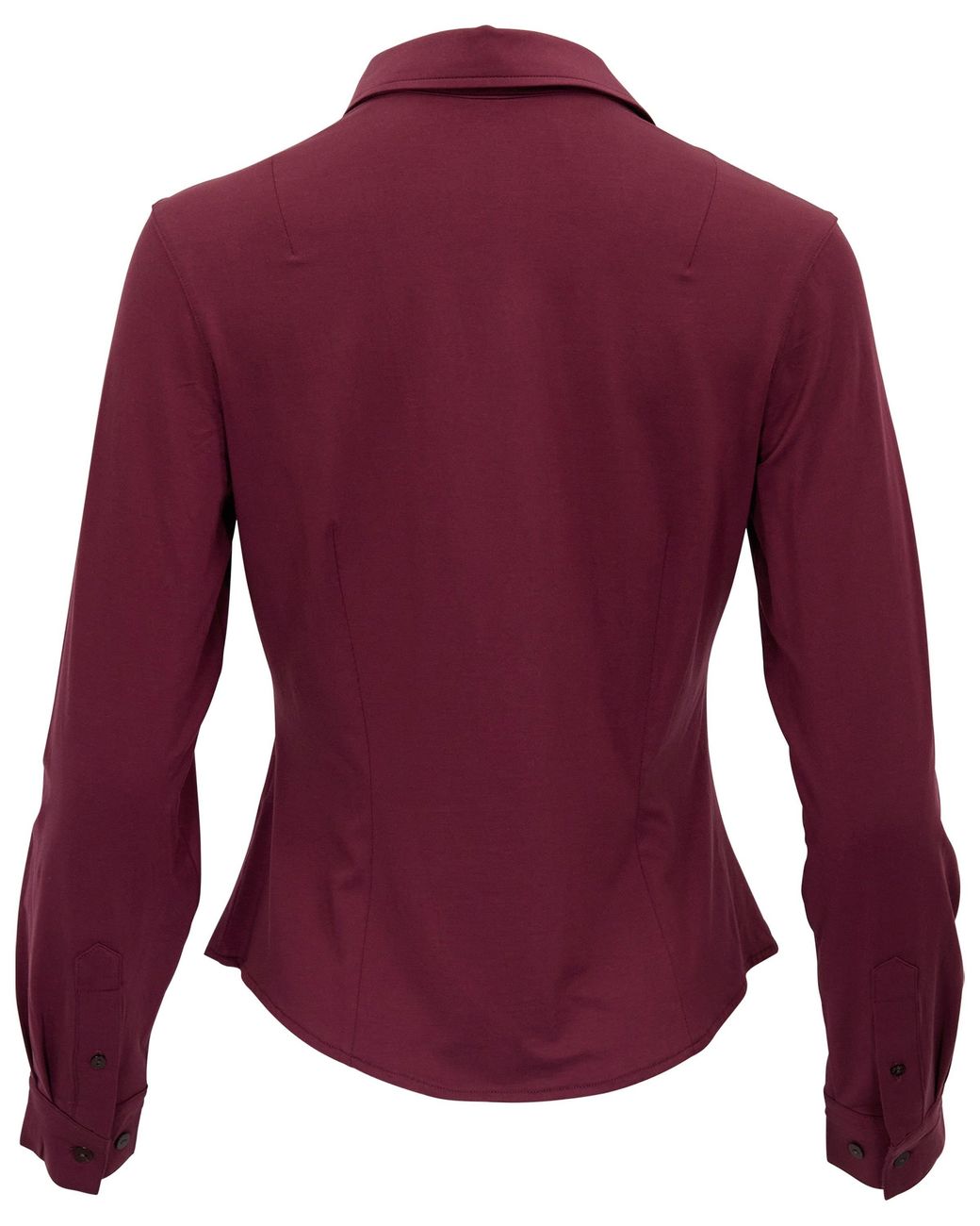 Lords of Harlech Purple Stephanie Port Lyocell Stretch Long-Sleeve Shirt