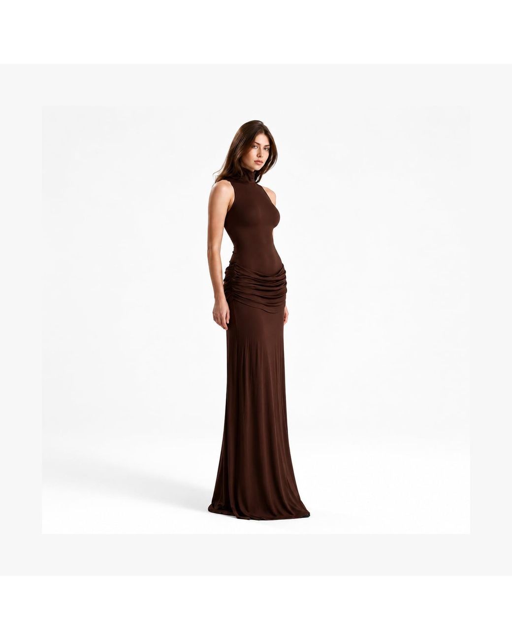 Maison De Gala Brown Isadora Mocha Gown