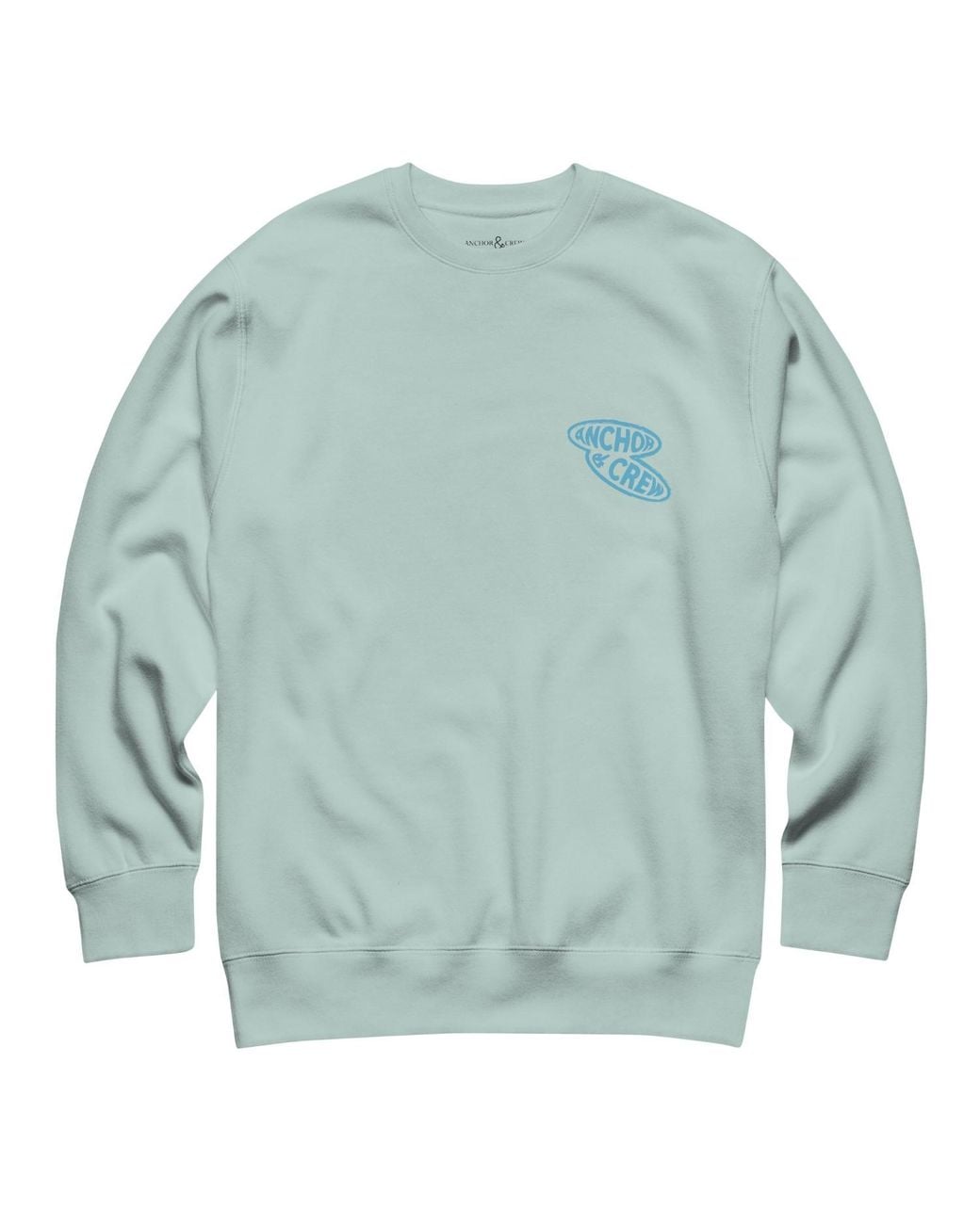Anchor and Crew Blue Ice Surf N Waves Passenger Organic Cotton Sweatshirt