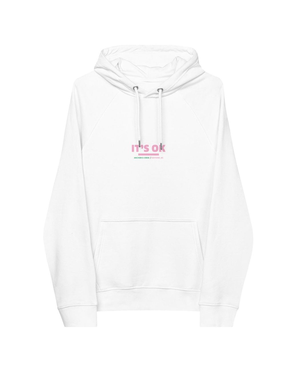 Anchor and Crew White Five It's Ok Editions Organic Cotton Hoodie