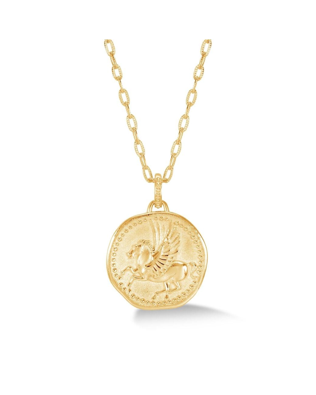 Dower & Hall Metallic Pegasus Overcome And Thrive Talisman Necklace