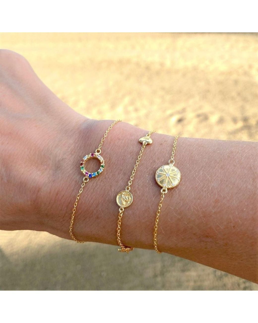 With Love Darling Metallic Partnership Bracelet
