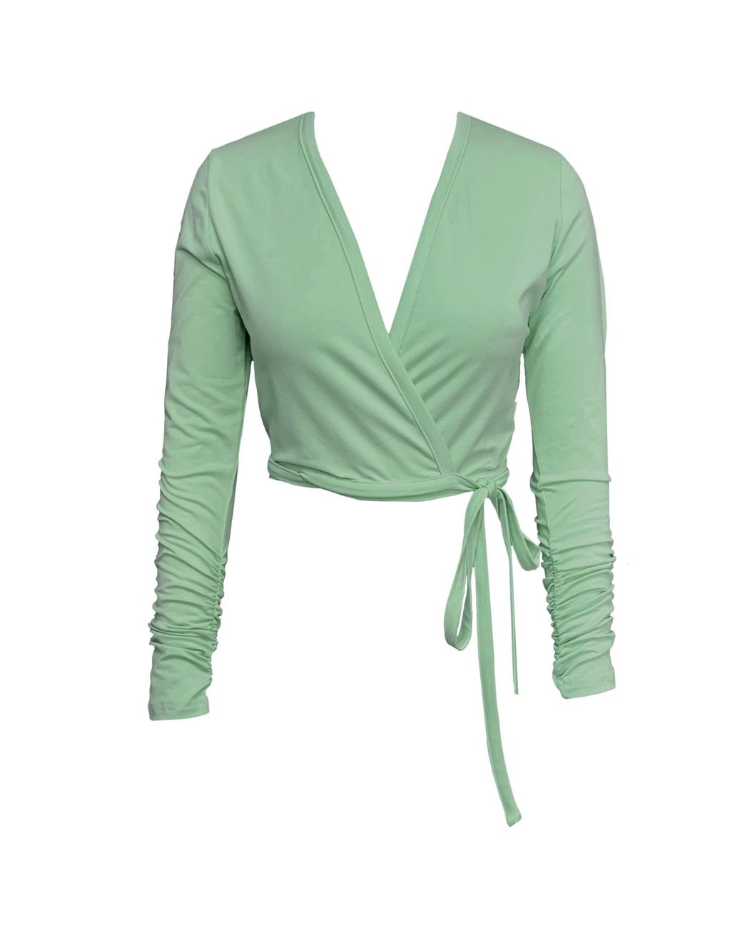 Frock Tales Green Daisy Ballet Wrap Top