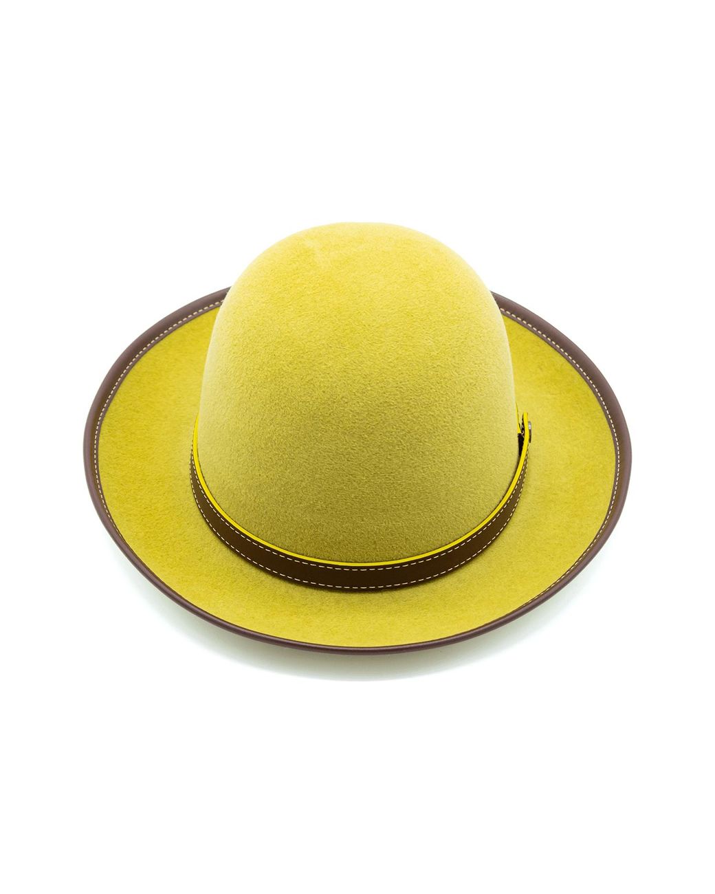 DORIA 1905 Yellow Lapin Felt Rolling Hat for men