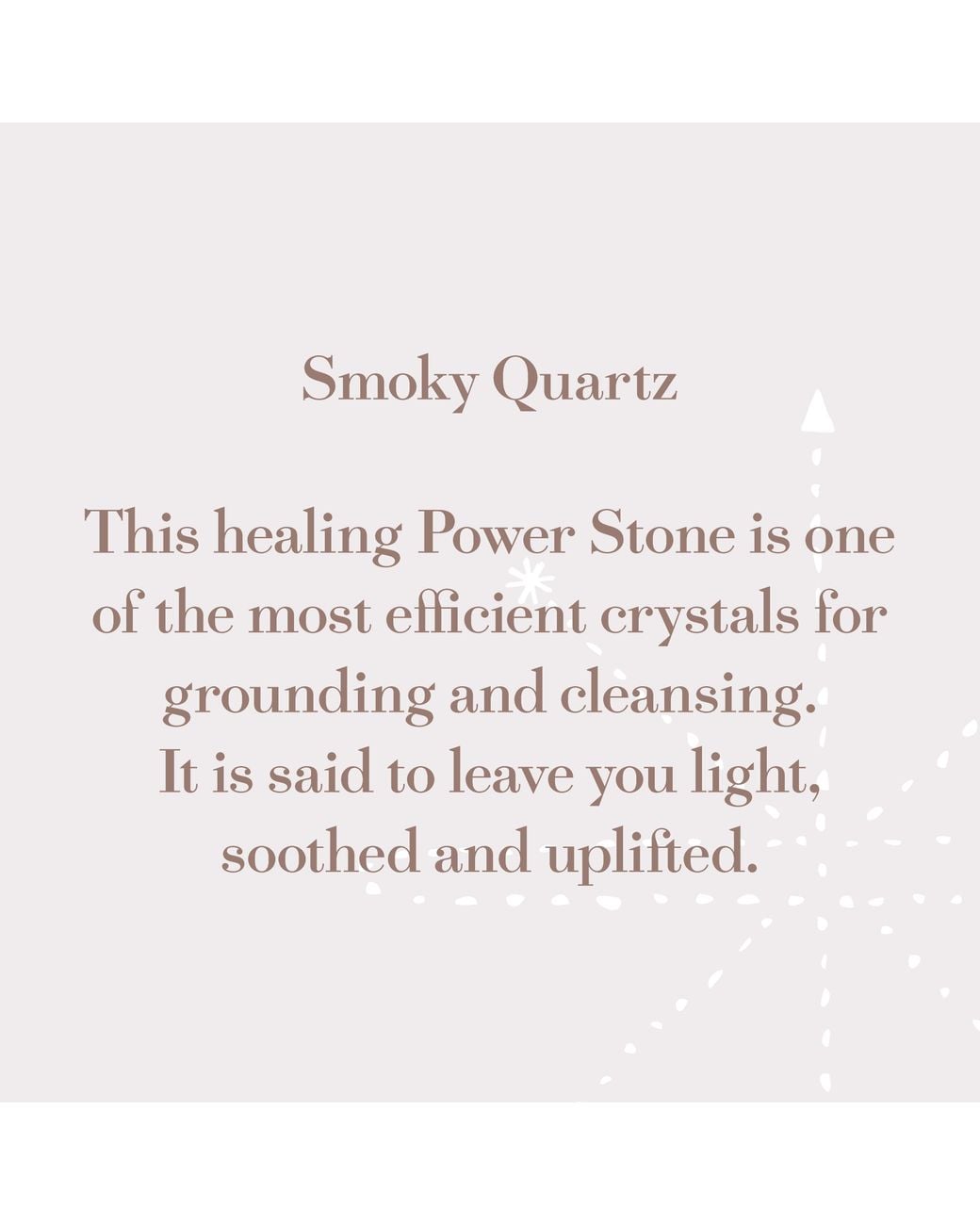 Goddess Charms Metallic Smoky Quartz Power Stone Earrings