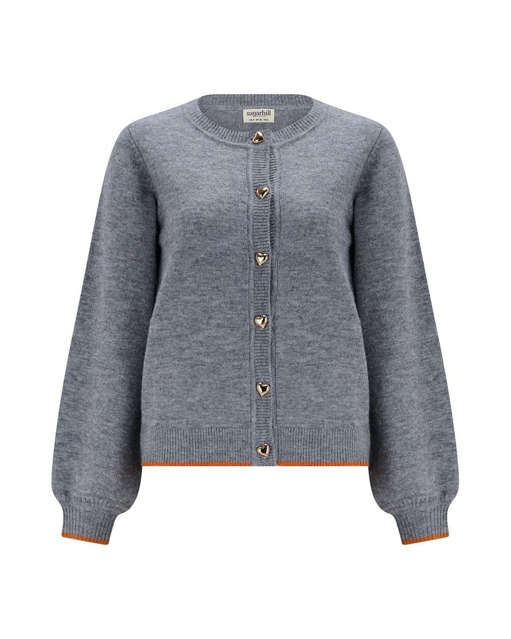 Sugarhill Gray Glinda Cardigan Hearts