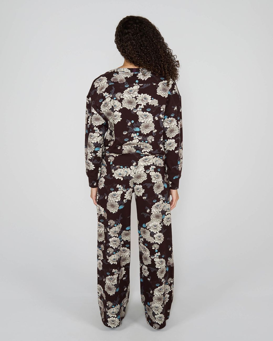 Lords of Harlech Black Paige Serious Floral Knit Pant