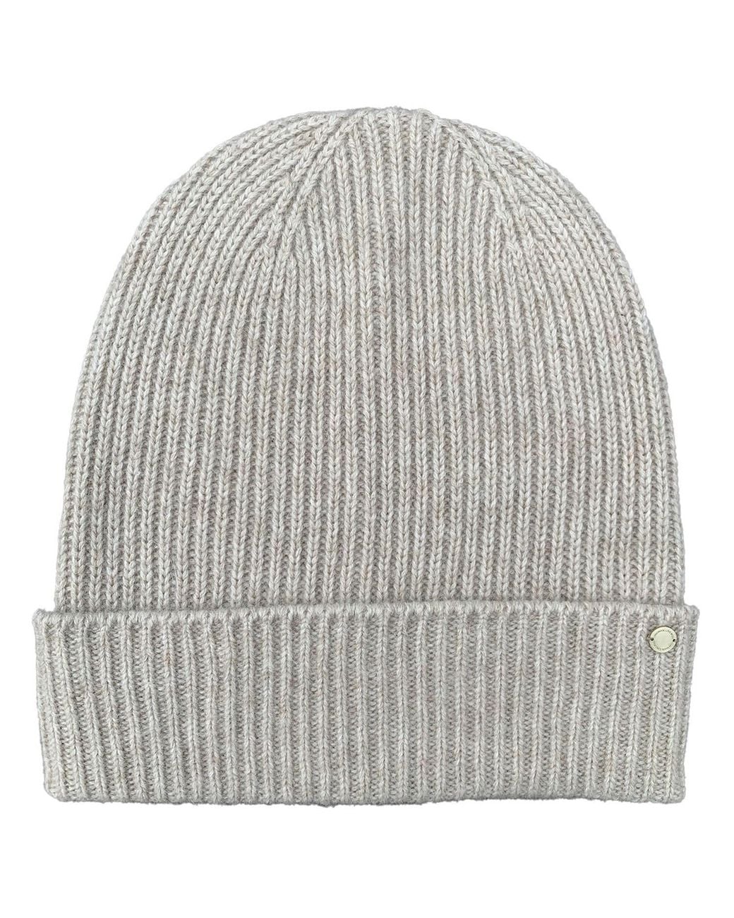 tirillm Gray Holly Rib Knitted Cashmere Hat