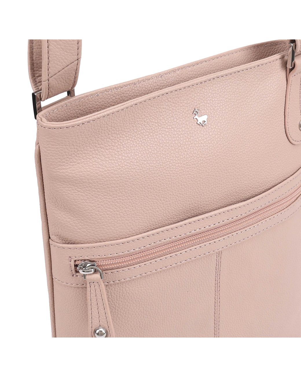 Lloyd Baker Pink Manali Leather Crossbody Bag