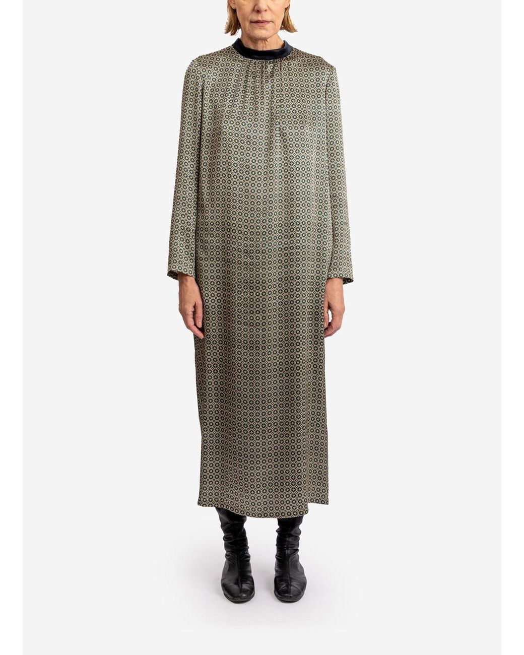 Helene Galwas Gray Hope Maxi Dress