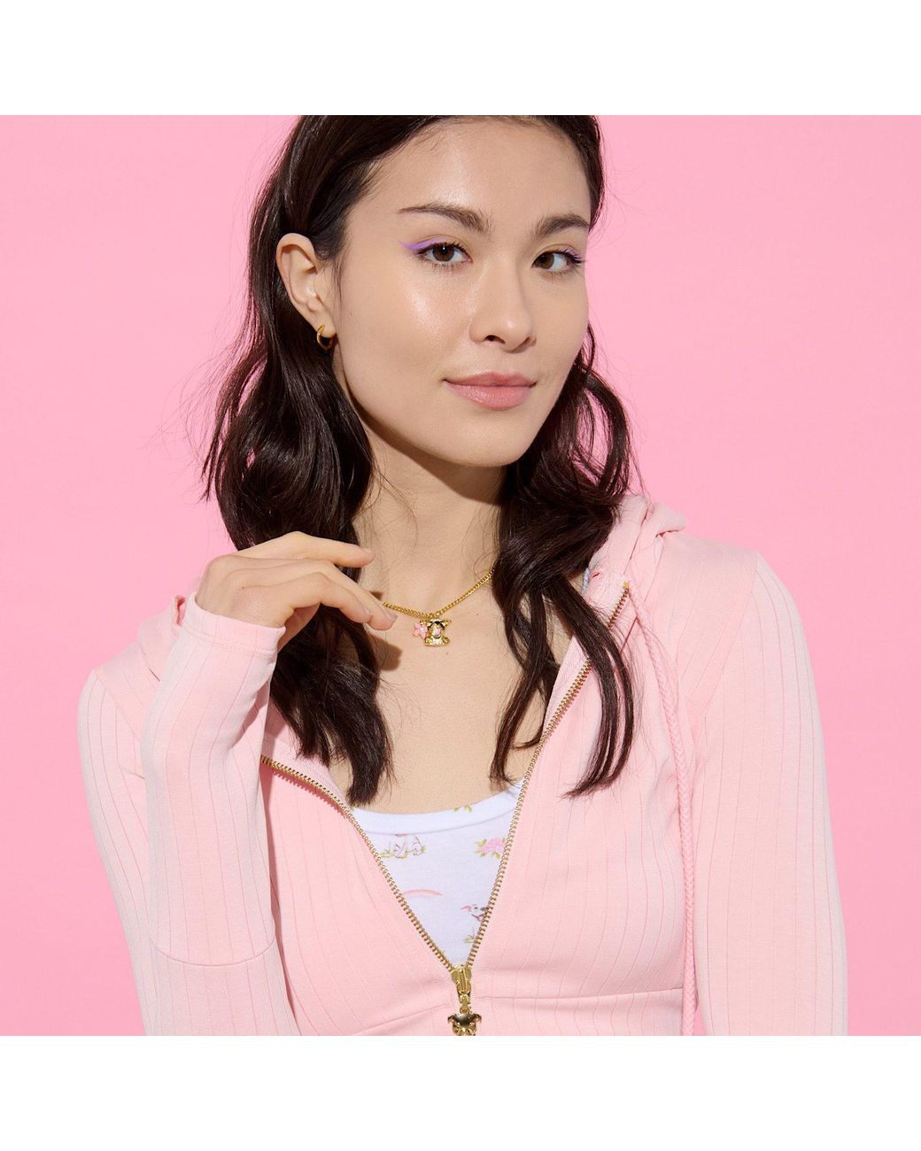 Cloud Haven Metallic Happy Pittie Pendant Necklace
