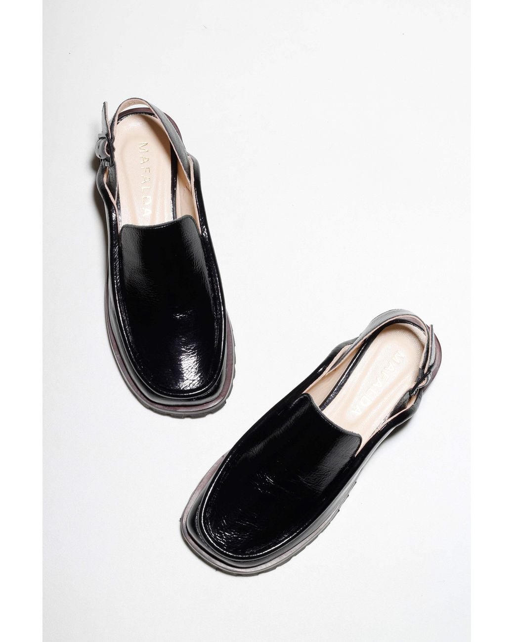 Mafalda Black Dominic Patent Leather Loafer