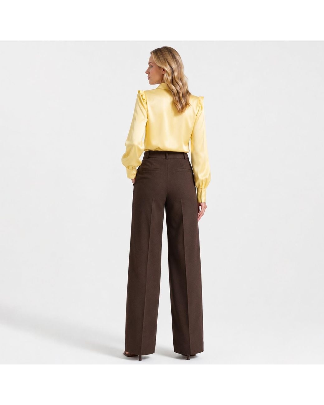Freak Vault Yellow Laura Silk Blouse
