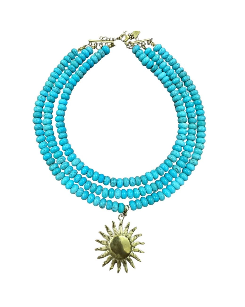 Christina Greene Blue Solara Beaded Layered Necklace
