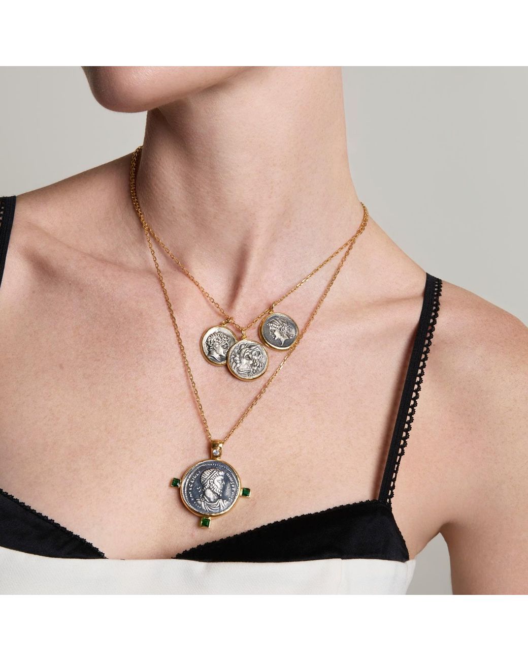 Ece London Metallic The Julian I I Coin Necklace
