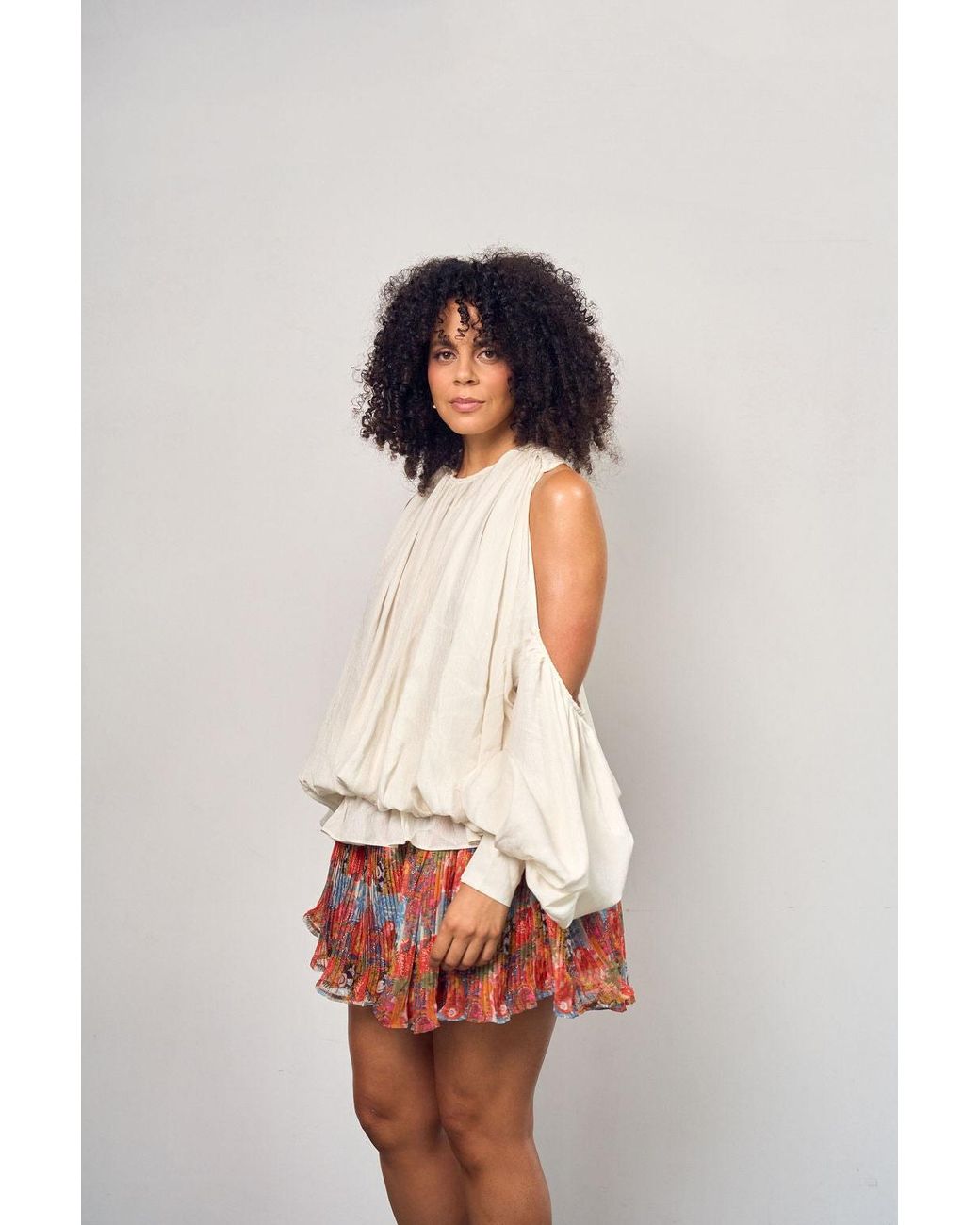 Mohala Grey Natural Neutrals Onaha Blouse