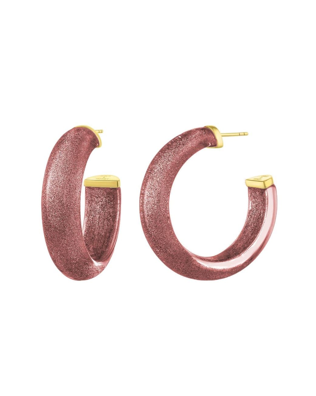 Gold & Honey Multicolor Small Cocoa Illusion Hoops