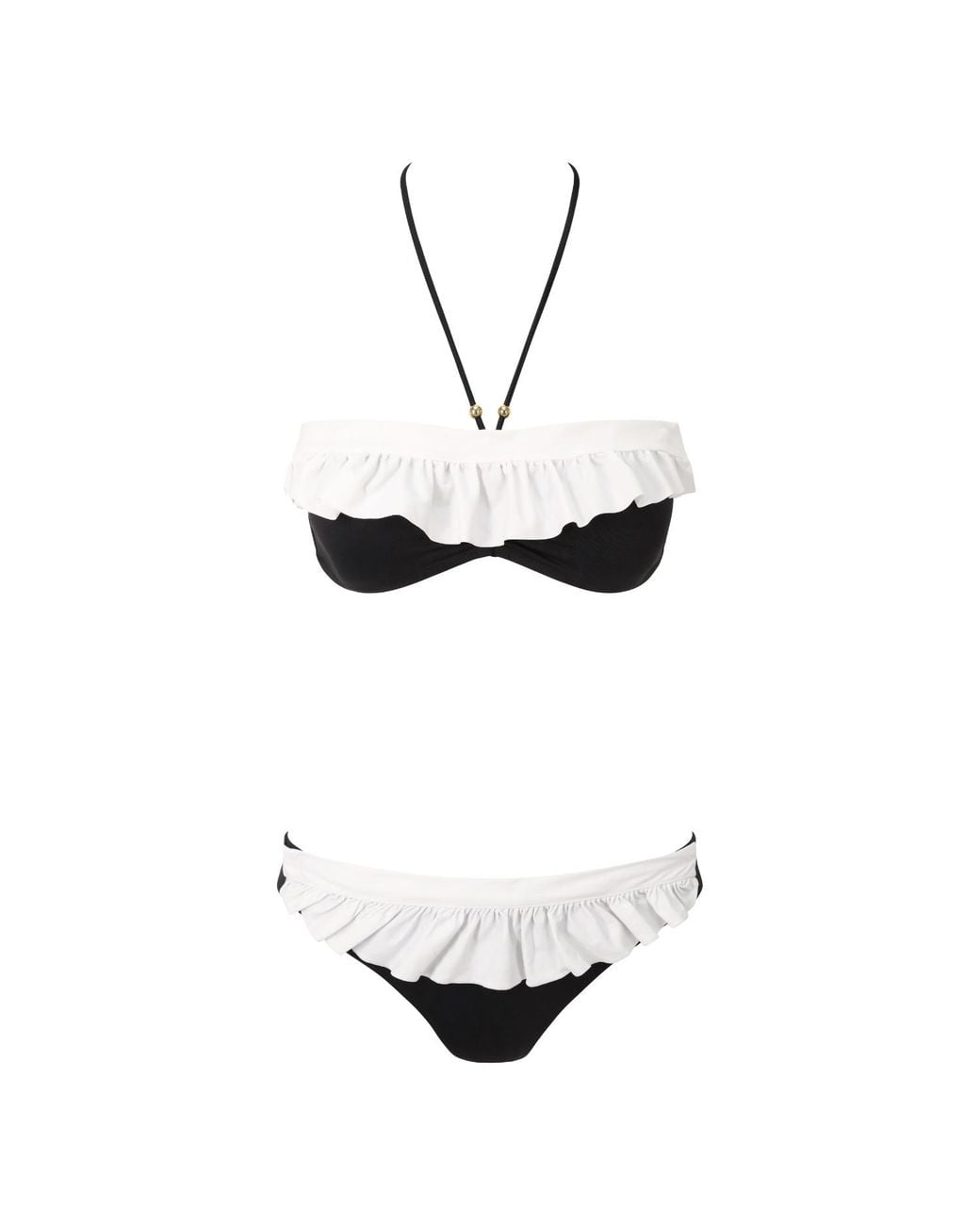 Belle -et-BonBon Black Festival Bikini Set Two Bikinis