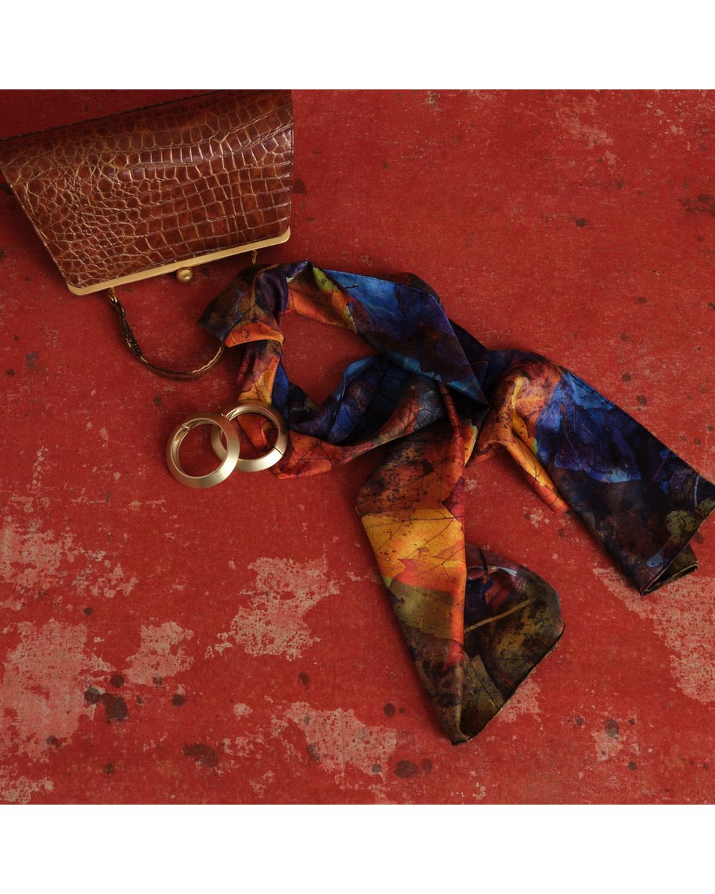 Richard Stone Studio Blue Twilight Silk Scarf