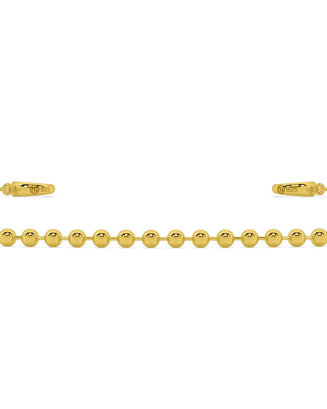 Onia Metallic Maxi Sphere Long Chain Waist Chain