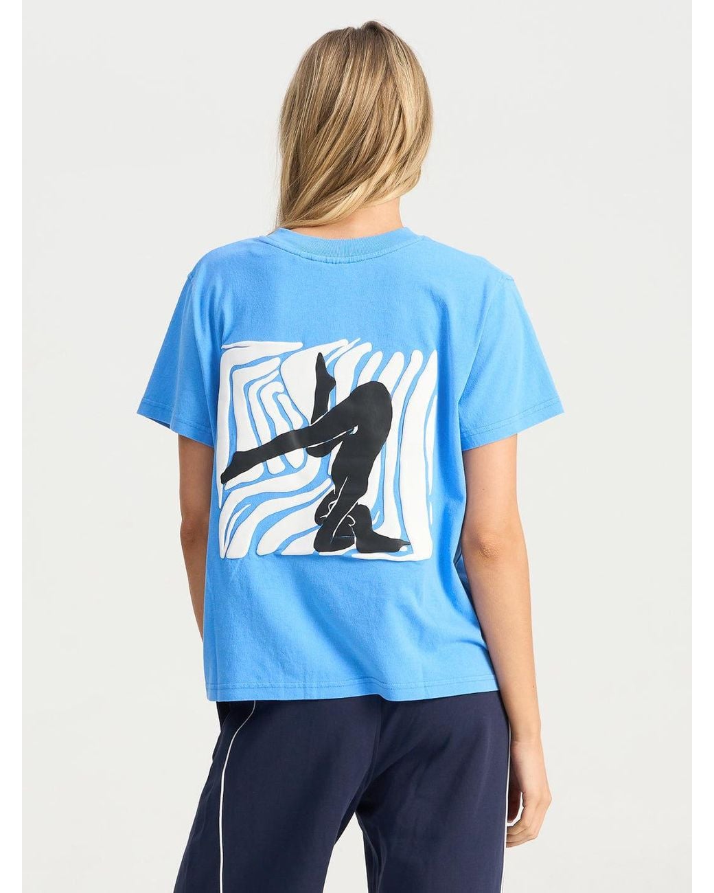 Bondi Active Blue Forma Head Over Heels Tee