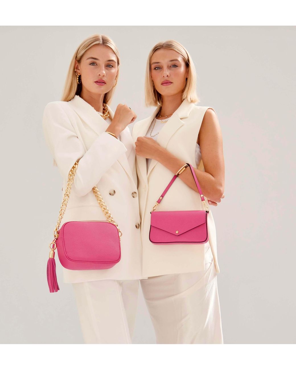 Apatchy London Pink The Munro Barbie Leather Shoulder Bag
