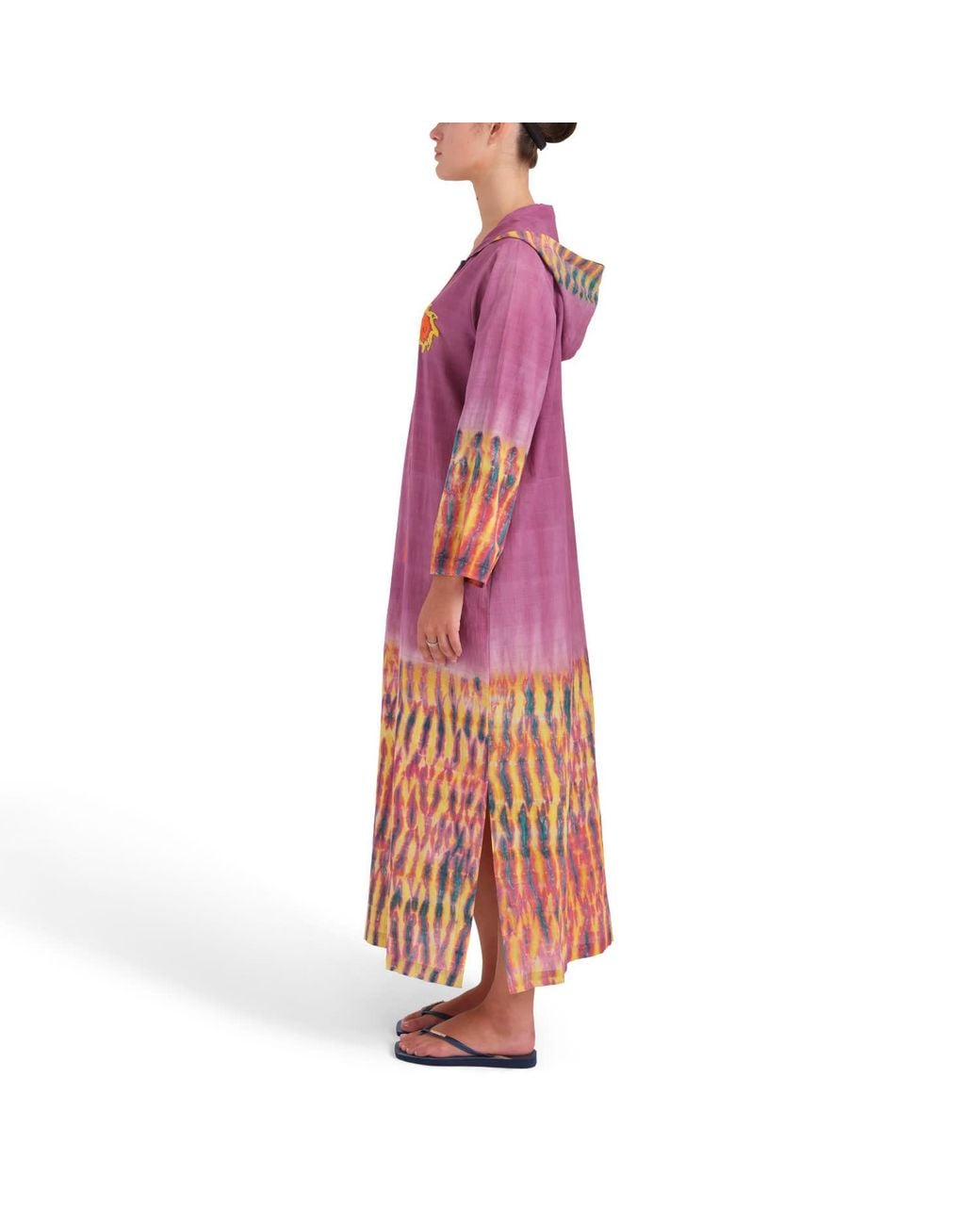 Tiger and the Monkey Purple The Susie Organic Cotton Kaftan Dress