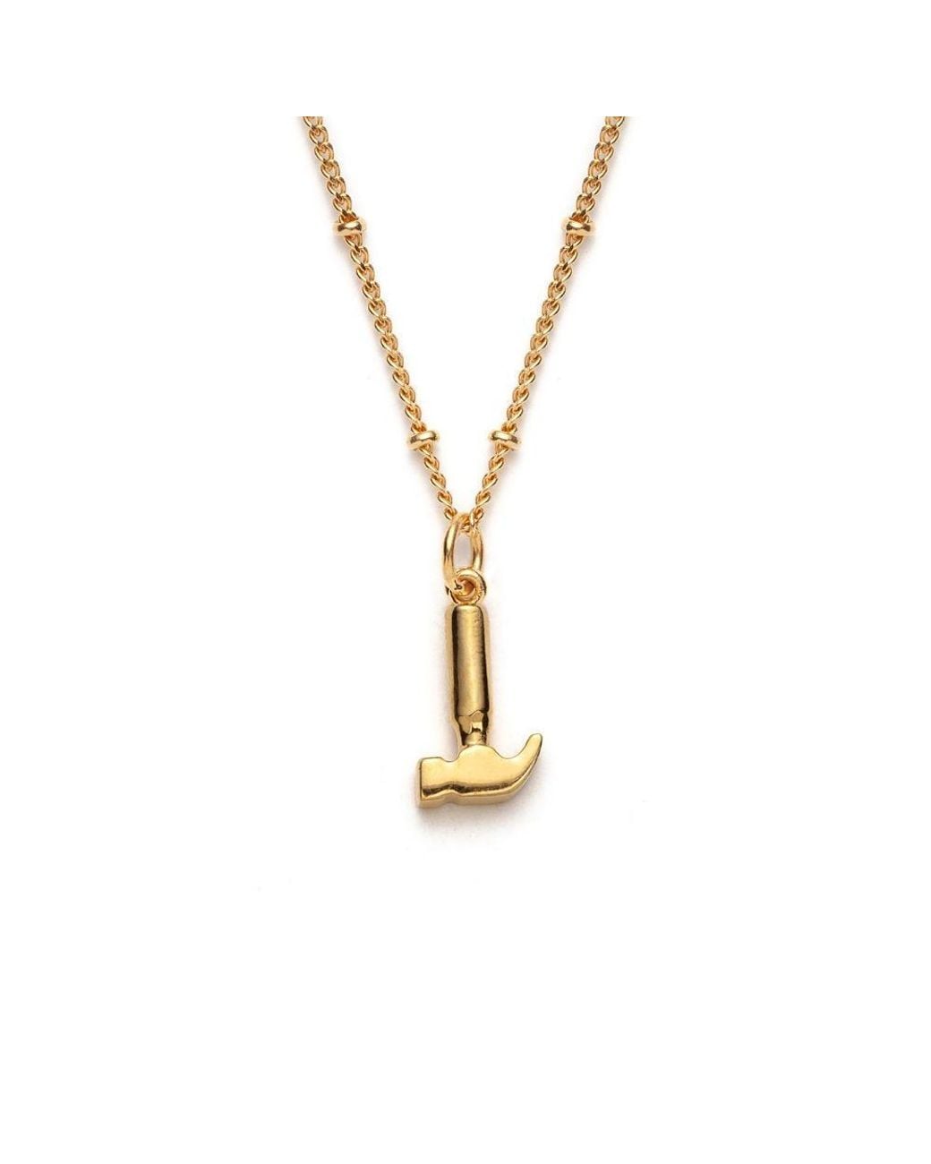 With Love Darling Metallic Hammer Necklace