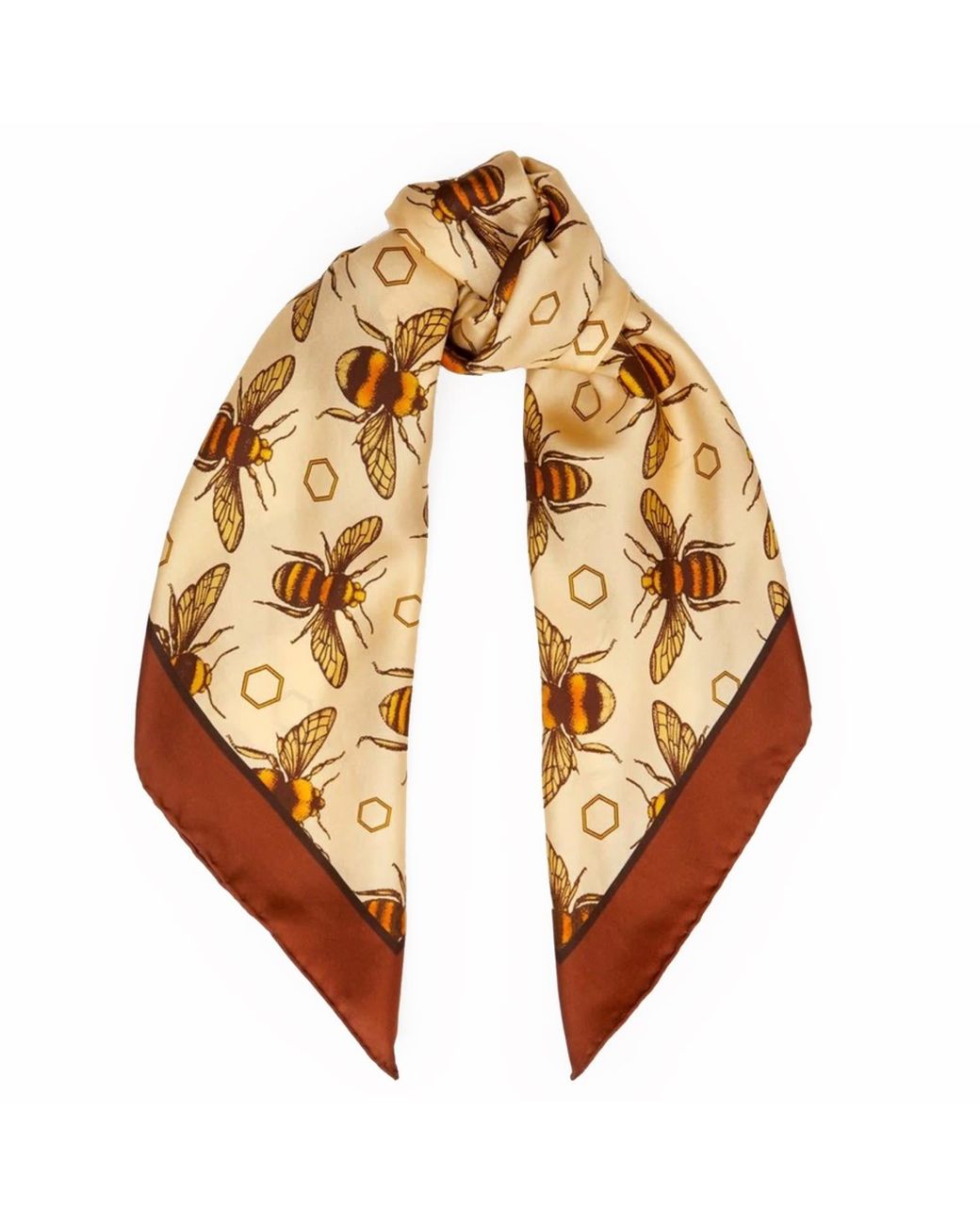 Emily Carter Metallic The British Bee Neckerchief