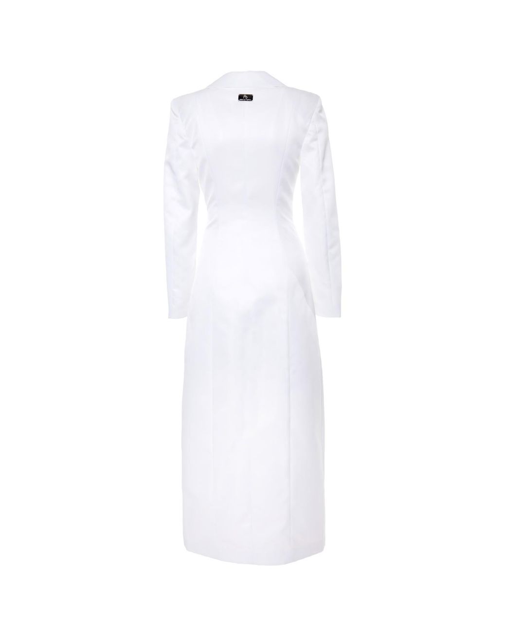 Brenda Agradi White Party Blazer Evening Jacket Dress