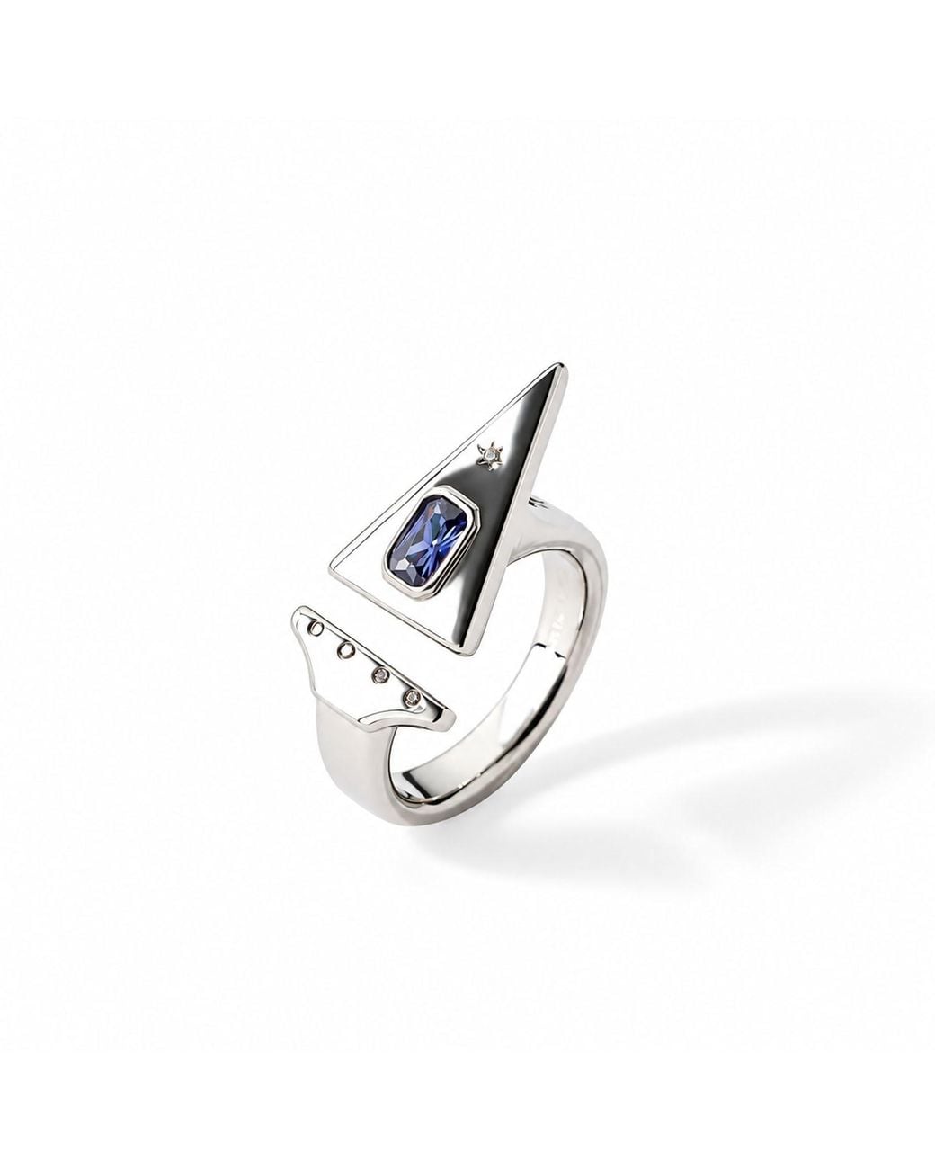 Qibai Metallic Sagittarius Zodiac Ring –