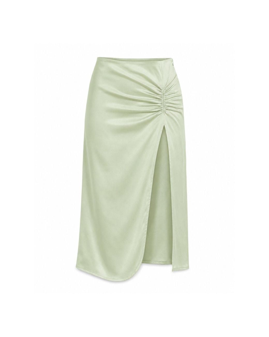 ADIBA Green Pear Blossom Midi Skirt
