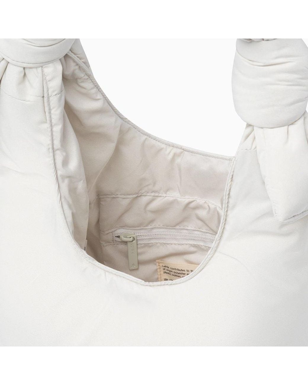 Lefrik White Biwa Puffy Mini Bag Ice