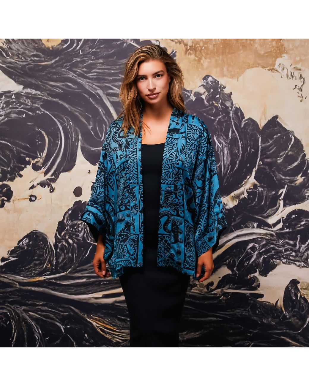 Artemis Muse Blue Birds & Beasts & Short Kimono