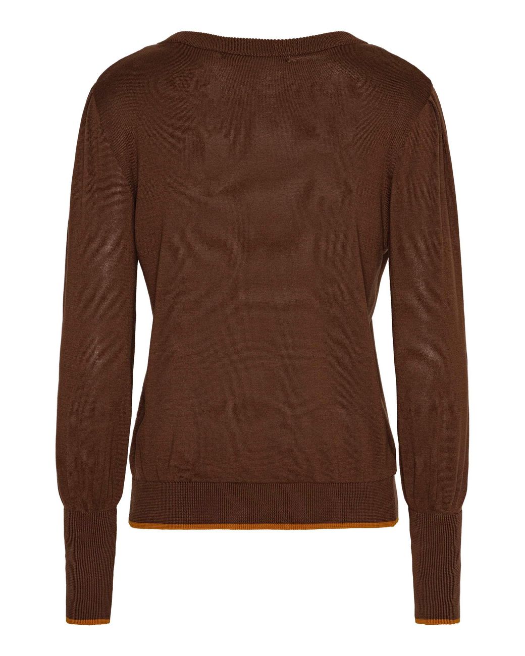 GROBUND Brown Ingeborg Knit Blouse