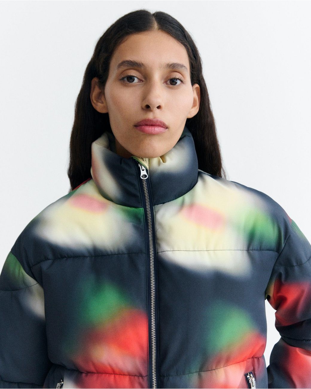 Thinking Mu Black Gemma Bloom Quilted Jacket