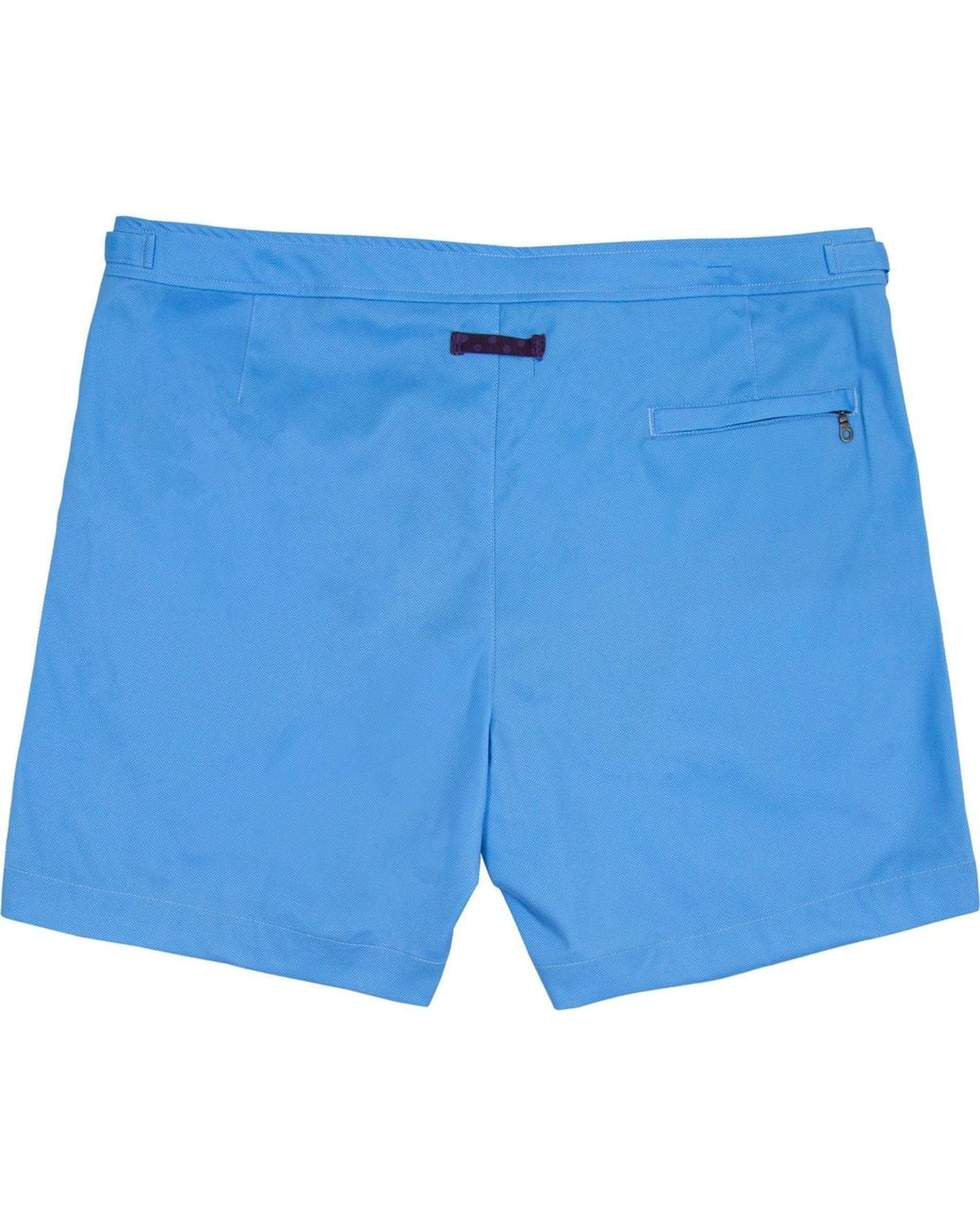 Lords of Harlech Blue Neptune Oxford Tailored Swim Short for men