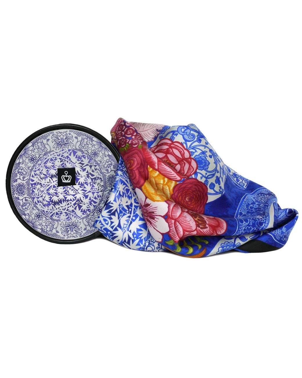 Kueen Blue Silk Scarf