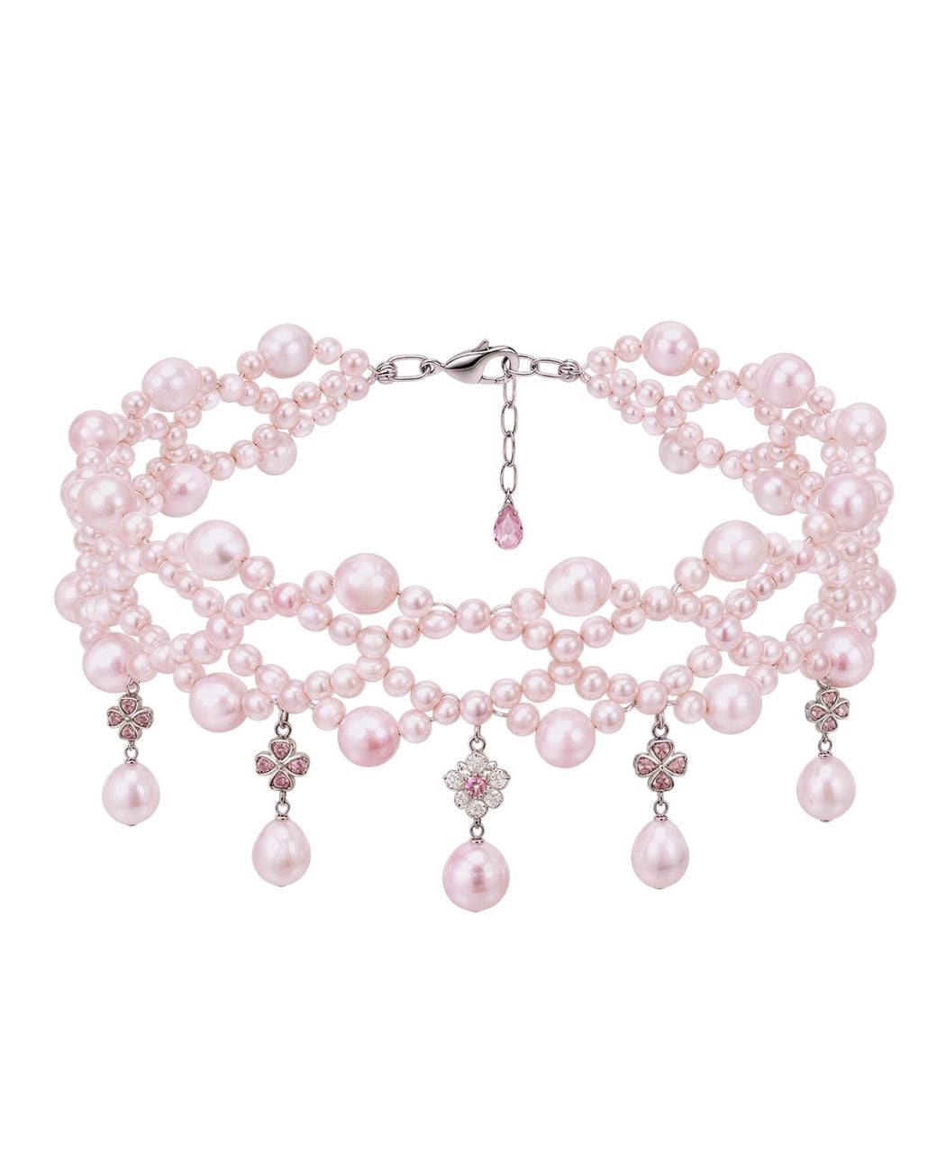 Ninemoo Pink Ballet Rosé Arabesque Pearl Headpiece