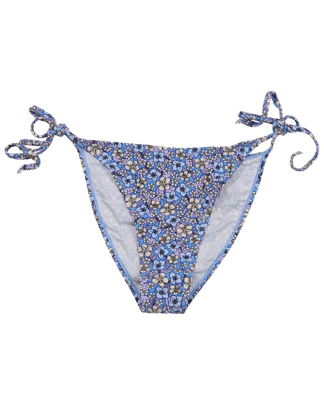 Lords of Harlech Blue Bonita Floral Field Bikini Bottom