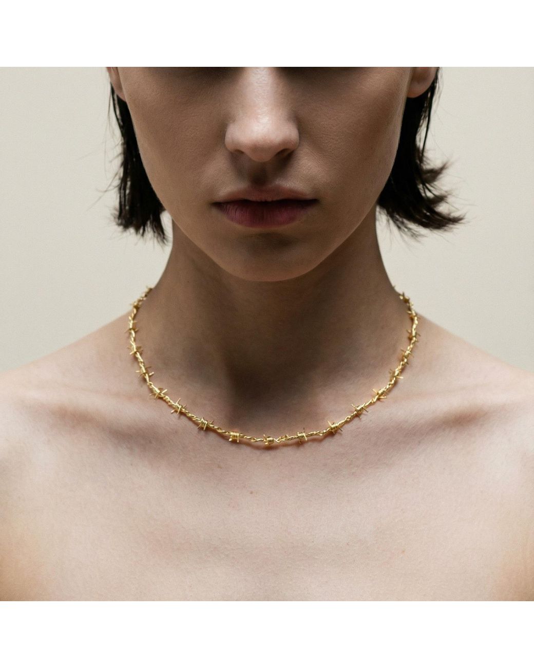 The M Jewelers Metallic The Barb Wire Choker Danielle Guizio X