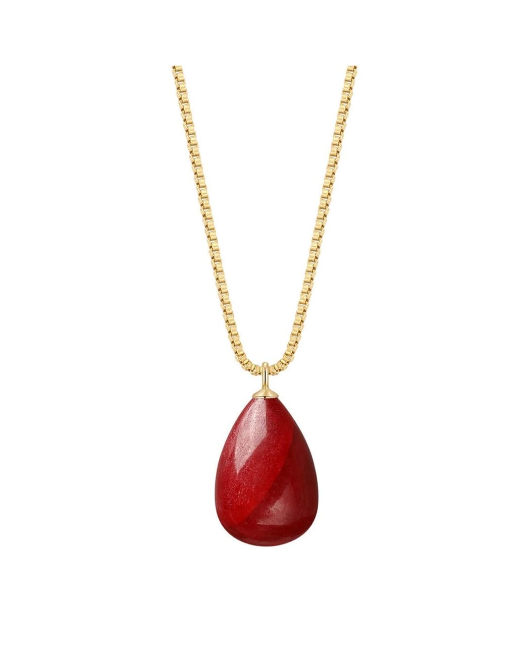 Katy Faye Red July Ruby Necklace