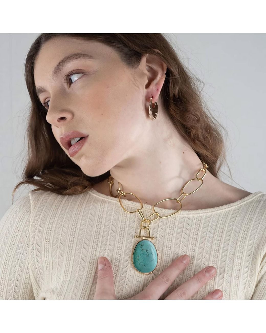 Rare Matters Jewelry Blue Pendant Necklace
