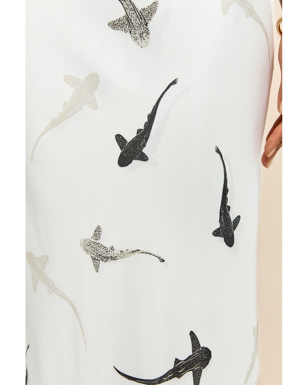 Lily Rou Lily Rou Silk Mara Midi Slip Dress in Metallic | Lyst UK
