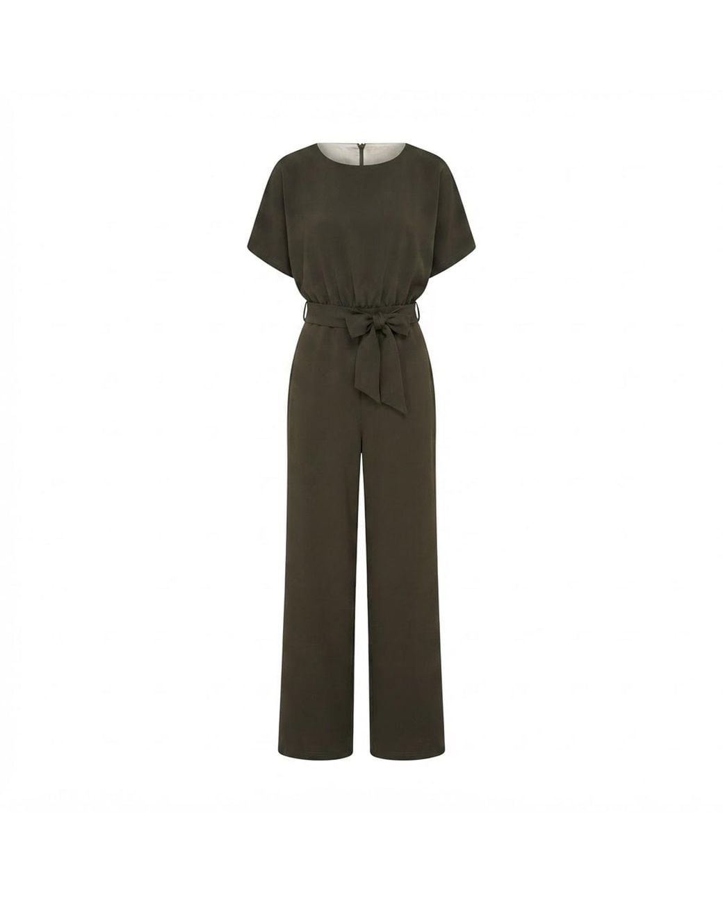 Yumi' Green Batwing Stretch Jumpsuit