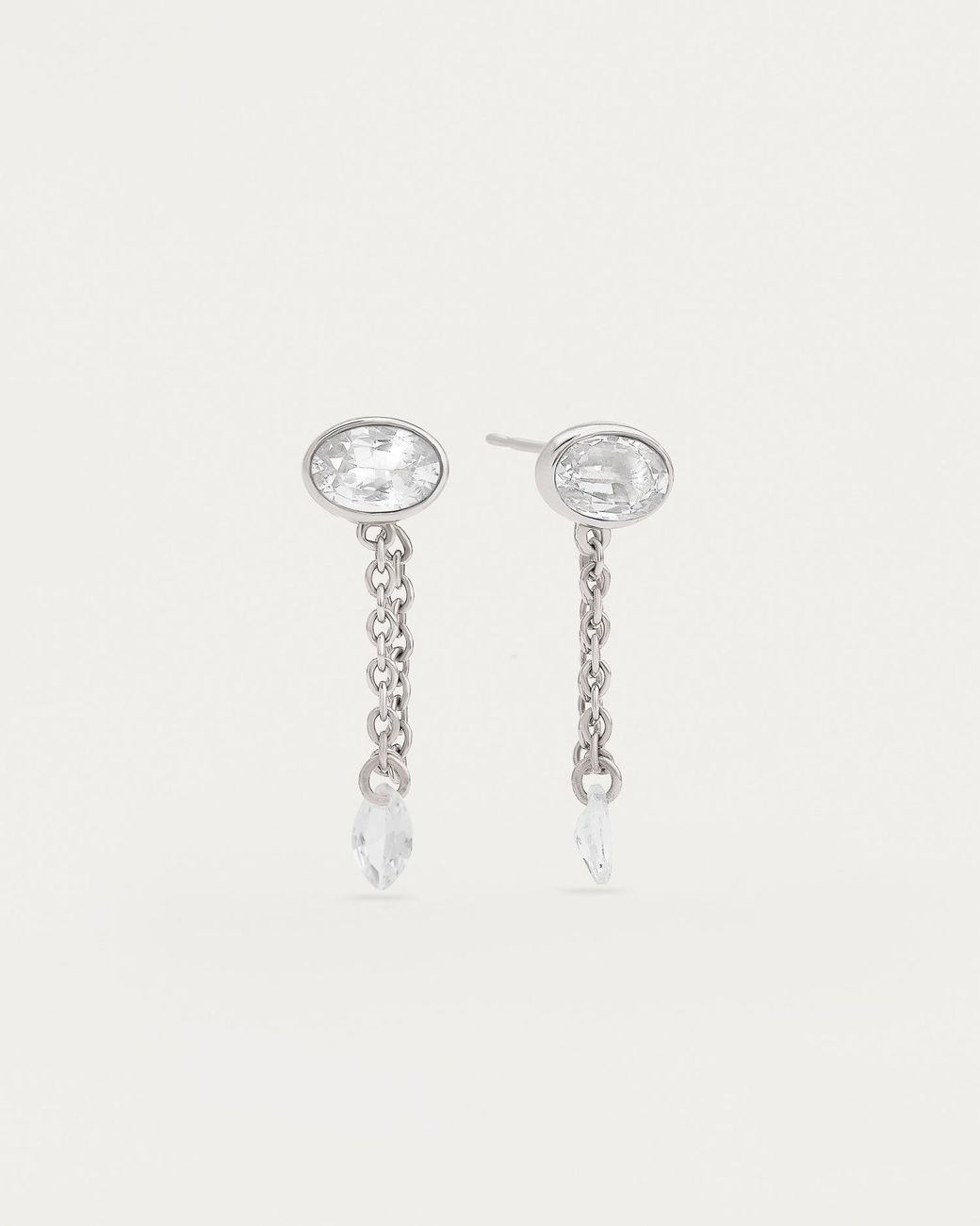 Stone Fruit Blue Juicy Chain Earrings