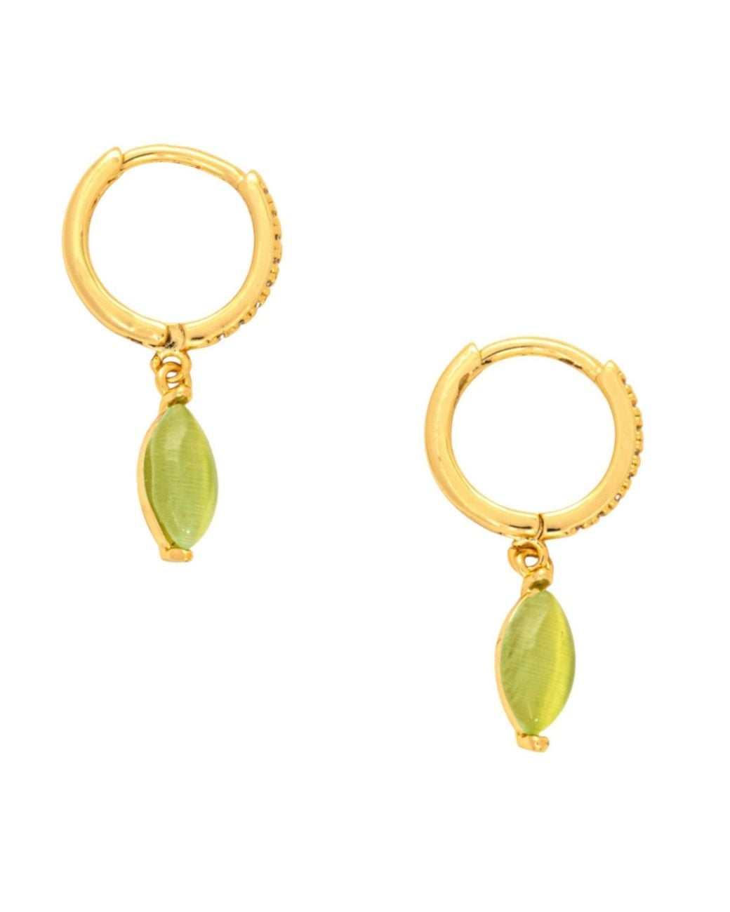 Uchi and Soto Metallic Nekomeishi Cats Eye Earrings