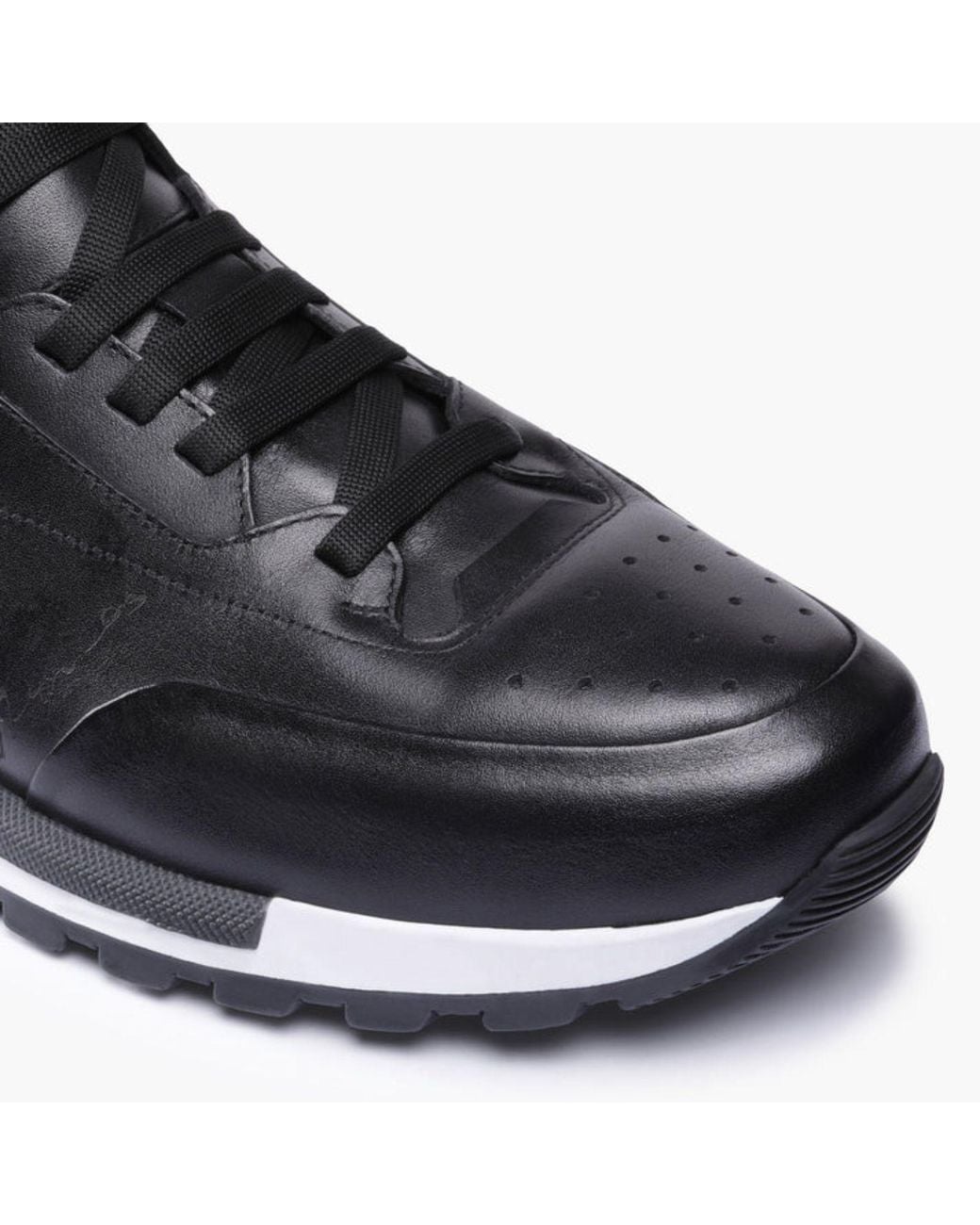 Armos Black Sneaker With Sole for men