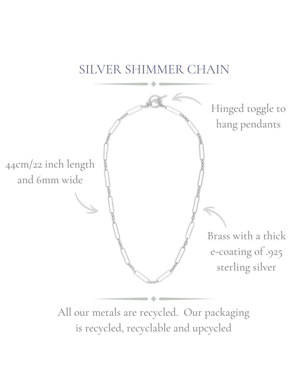 GEM BAZAAR Metallic Shimmer Chain