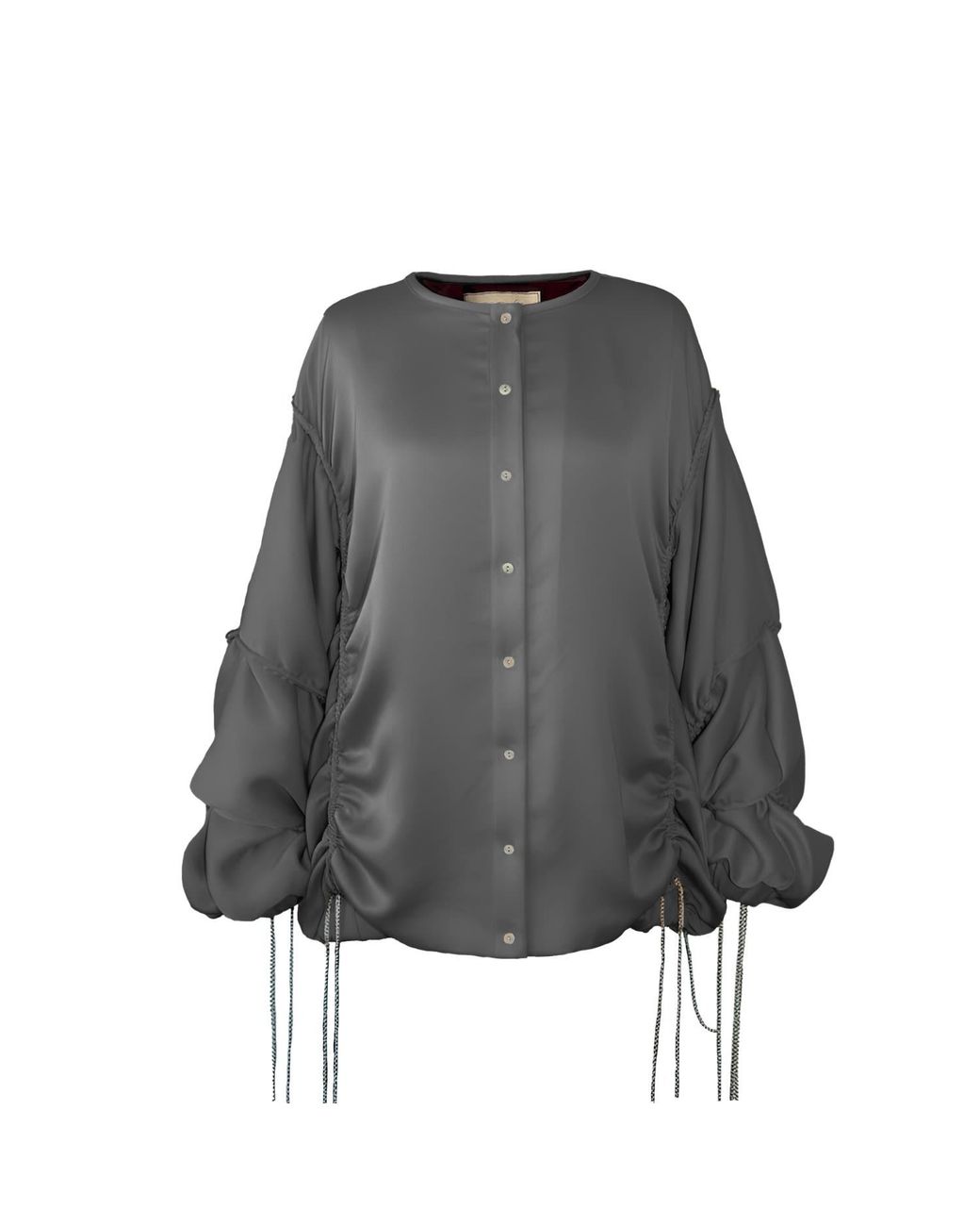 Raxada Gray Atalaya Bomber Satin